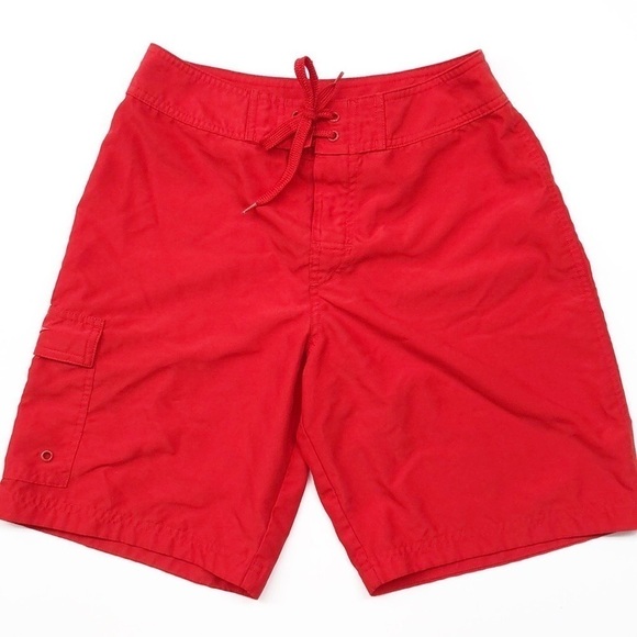 Speedo red board shorts / swim trunks - Picture 1 of 4